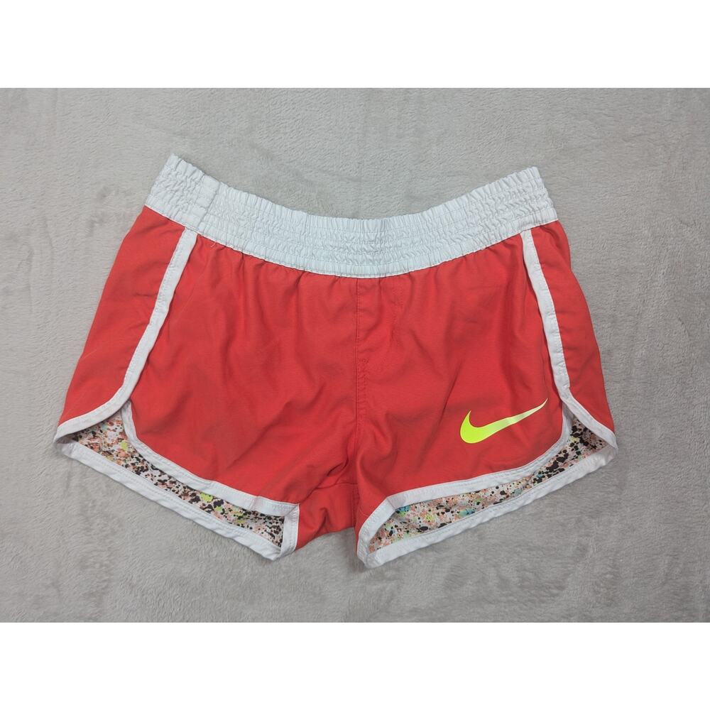Nike Womens Next Up Short All Over Print Reversible Red/Paint Splatter Size XS/S
